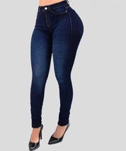 Giulia Broek | Dames Stretch Broek met Hoge Taille en Slim Fit Pasvorm