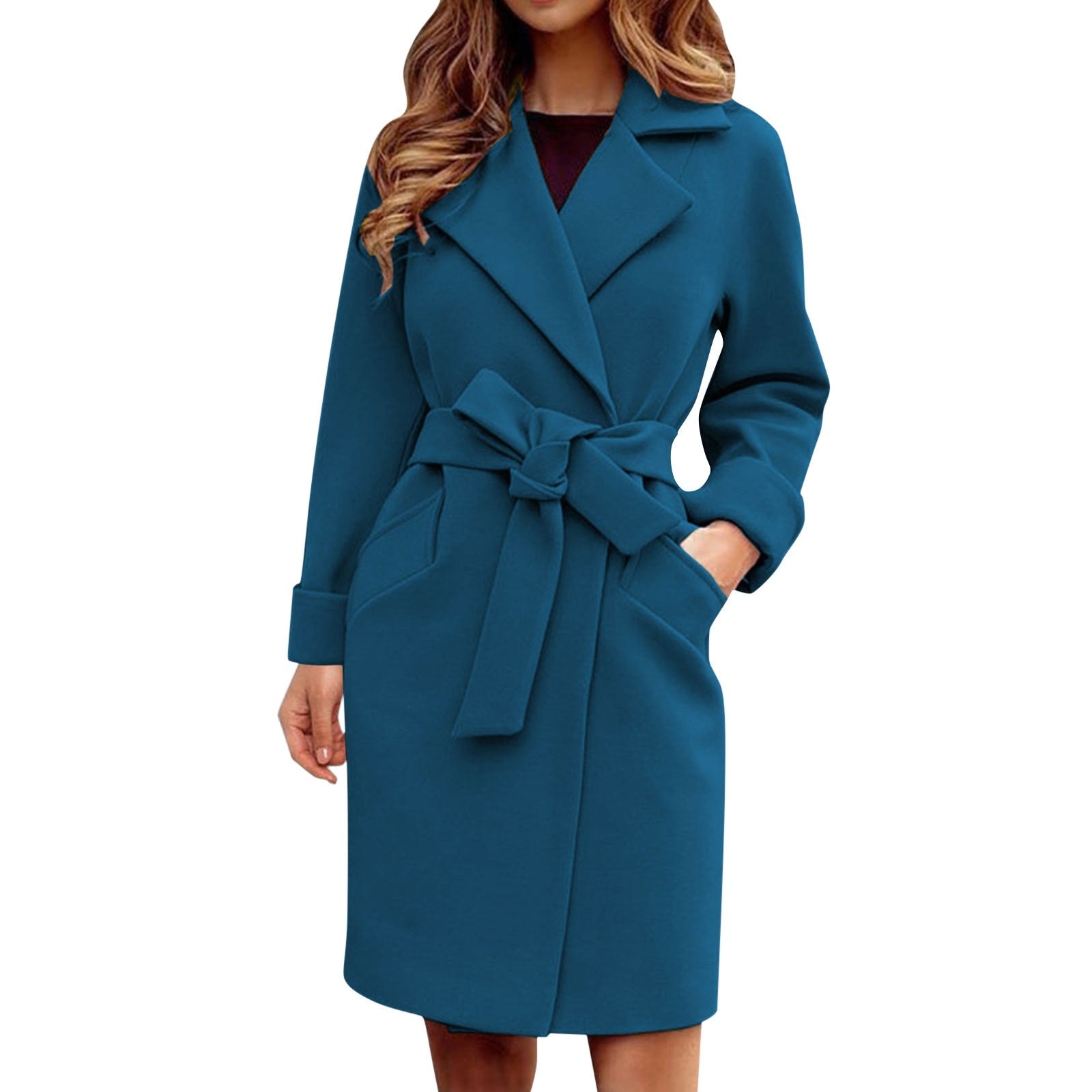Danique Trenchcoat | Lange Winterjas met Knoopsluiting en Opvallende Kleuren