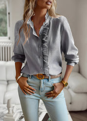 Athena Blouse | Elegante Damesblouse met Moderne Snit en Luxueuze Afwerking