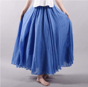 Elegante Bohemian Linnen Maxi Rok - Saraphina