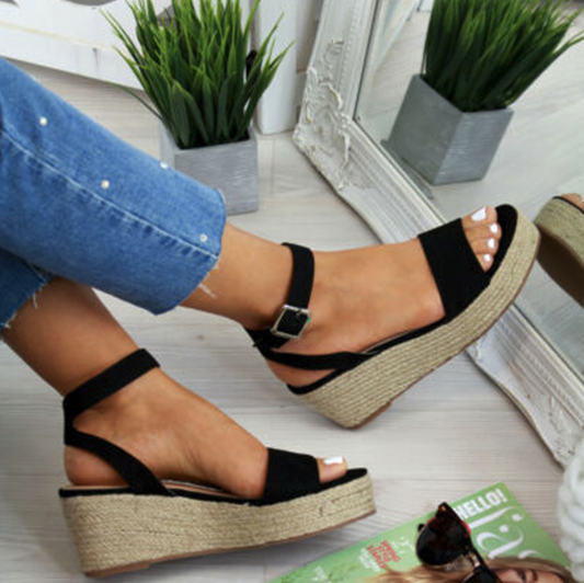 Espadrille Femme™️ Sandalen | Modieuze Dames Sandalen met Extra Dikke Zool en Comfort Fit