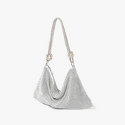 Luxe Pailletten Schoudertas Dames met Ketting - Zilver / Zwart / Roze / Groen / Roze / Blauw
