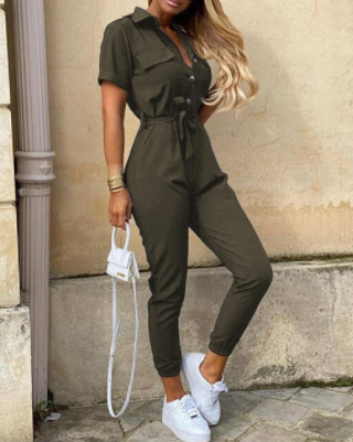 Giulia Jumpsuit | Comfortabele Button Down Jumpsuit met Elegante Pasvorm