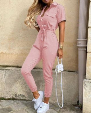 Giulia Jumpsuit | Comfortabele Button Down Jumpsuit met Elegante Pasvorm