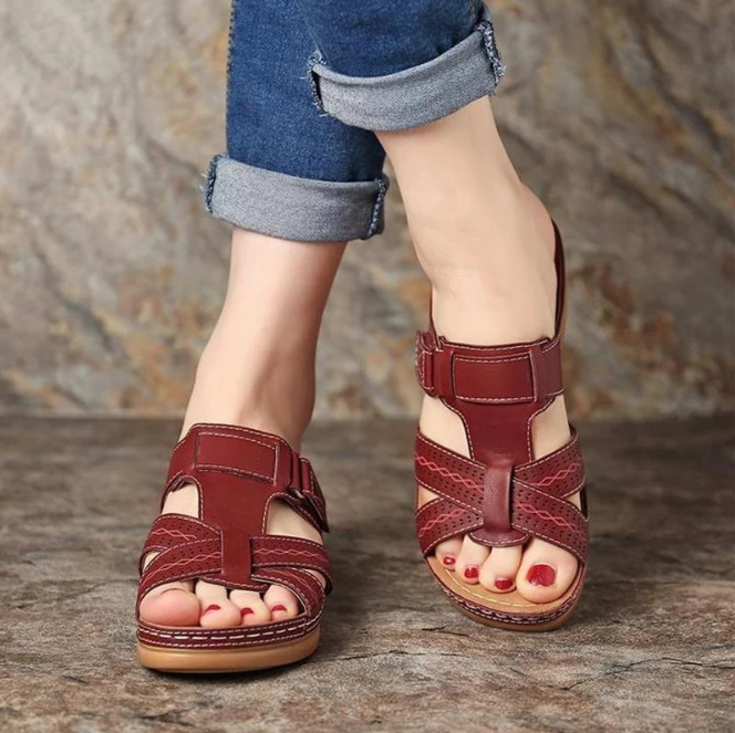 Audrey™ Orthopedische Sandalen | De Oplossing tegen Hielspoor, Voetpijn en Kniepijn