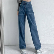 Livia Jeans | Dames Mom Jeans met Hoge Taille en Klassieke Pasvorm