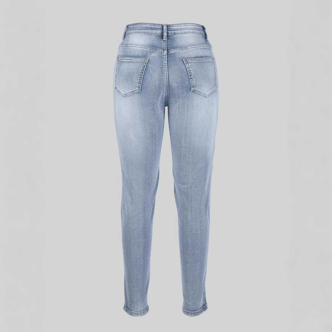 Allegra Jegging | Dames Skinny Jeans met Hoge Taille en Klassieke Details