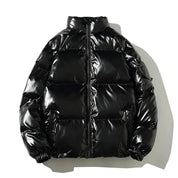 Leonardo Winddichte metallic puffer winterjas heren – warme en waterafstotende jas voor koude dagen