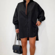 Anouck Jurk | Elegante Overhemdjurk met Knopen en Comfortabele Loose Fit