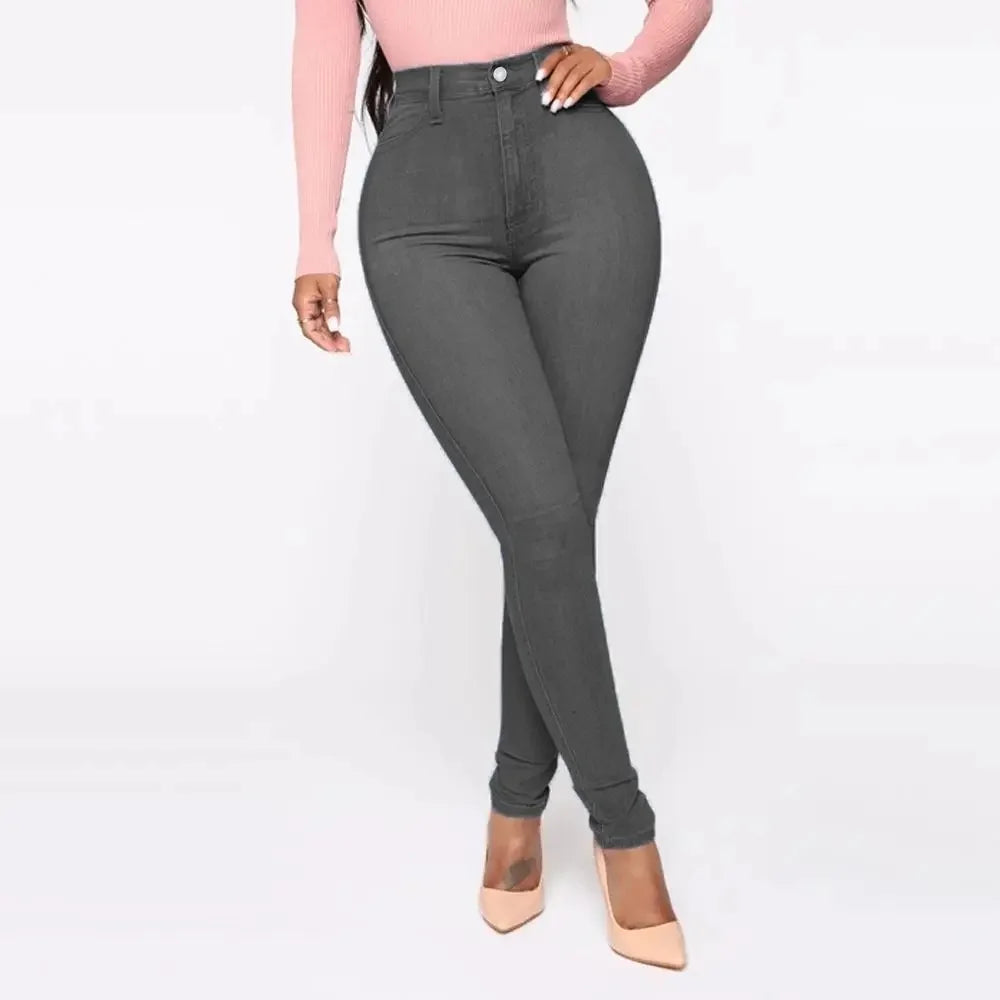 Valentina Broek | Dames Stretch Broek met Hoge Taille en Slanke Pasvorm