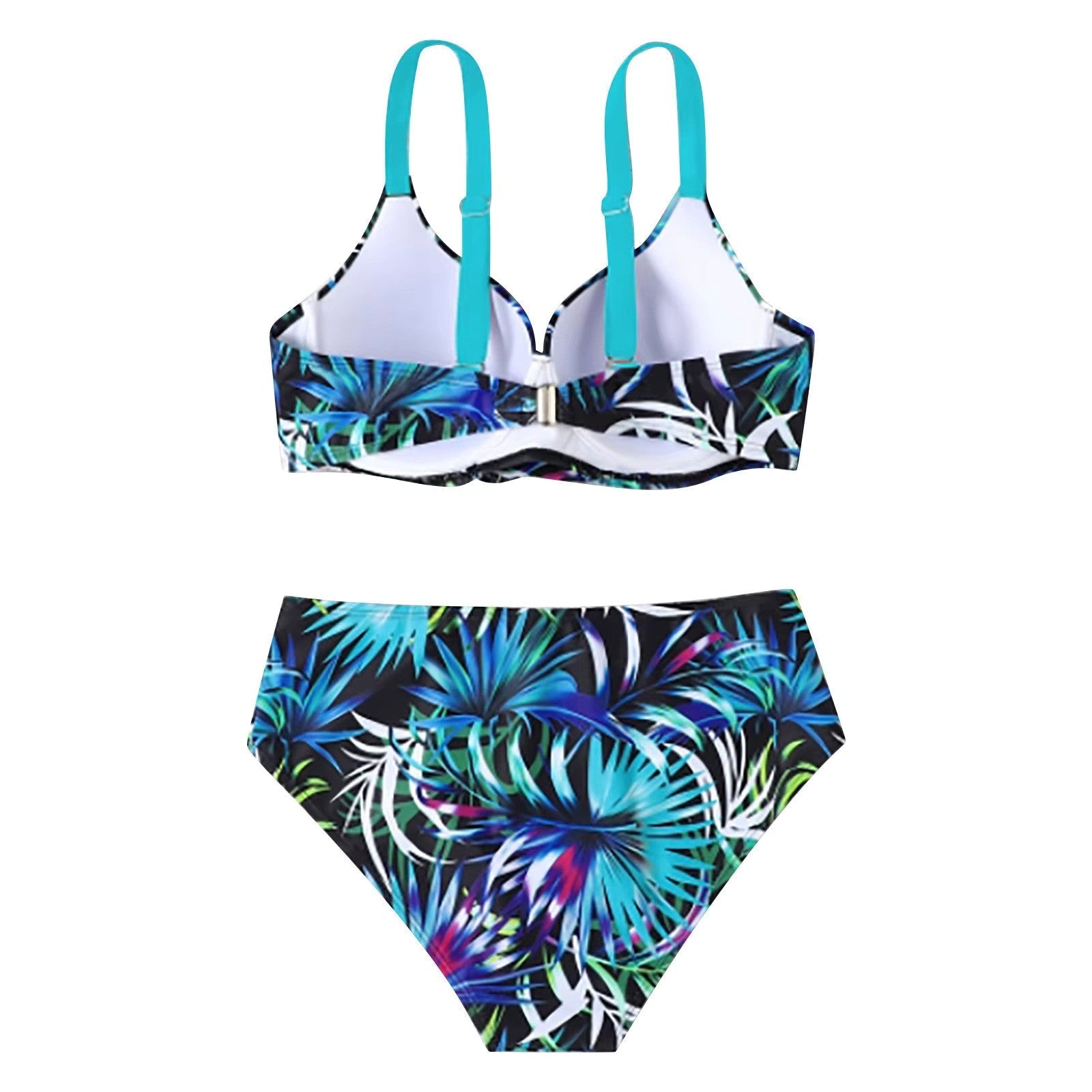 Hoymans Bikini | Tropische Bikini met Hoge Taille en Stevige Ondersteuning