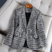 Ekko Blazer | Getailleerde Geruite Blazer met Klassiek Design en Moderne Flair
