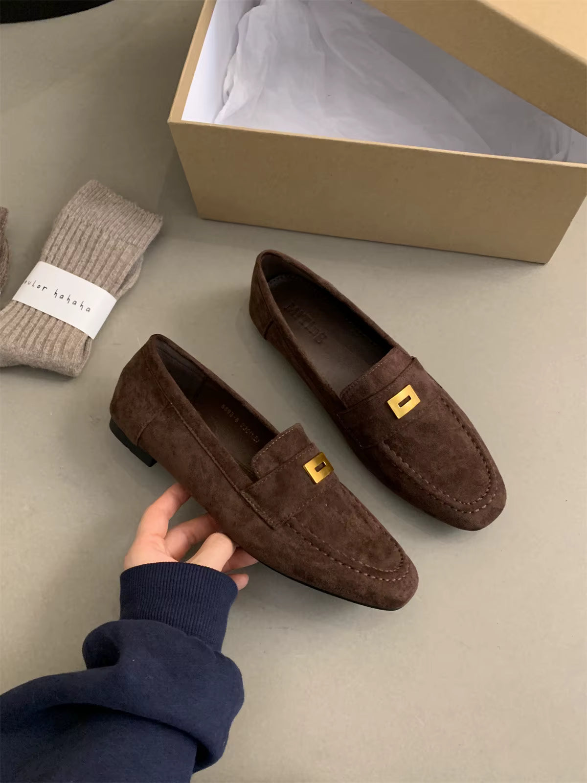 Suède Loafers Dames. Lichtgewicht, Tijdloos Comfortabel – Maison Elara