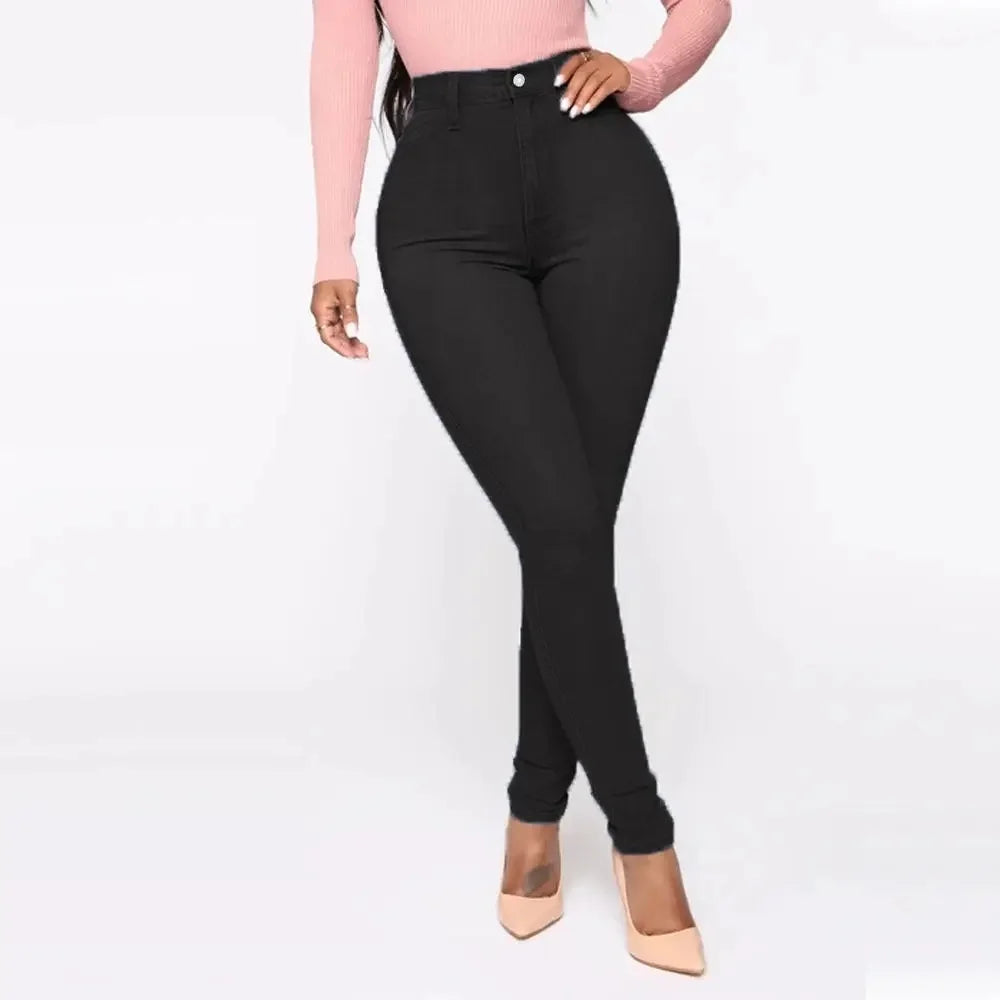 Valentina Broek | Dames Stretch Broek met Hoge Taille en Slanke Pasvorm