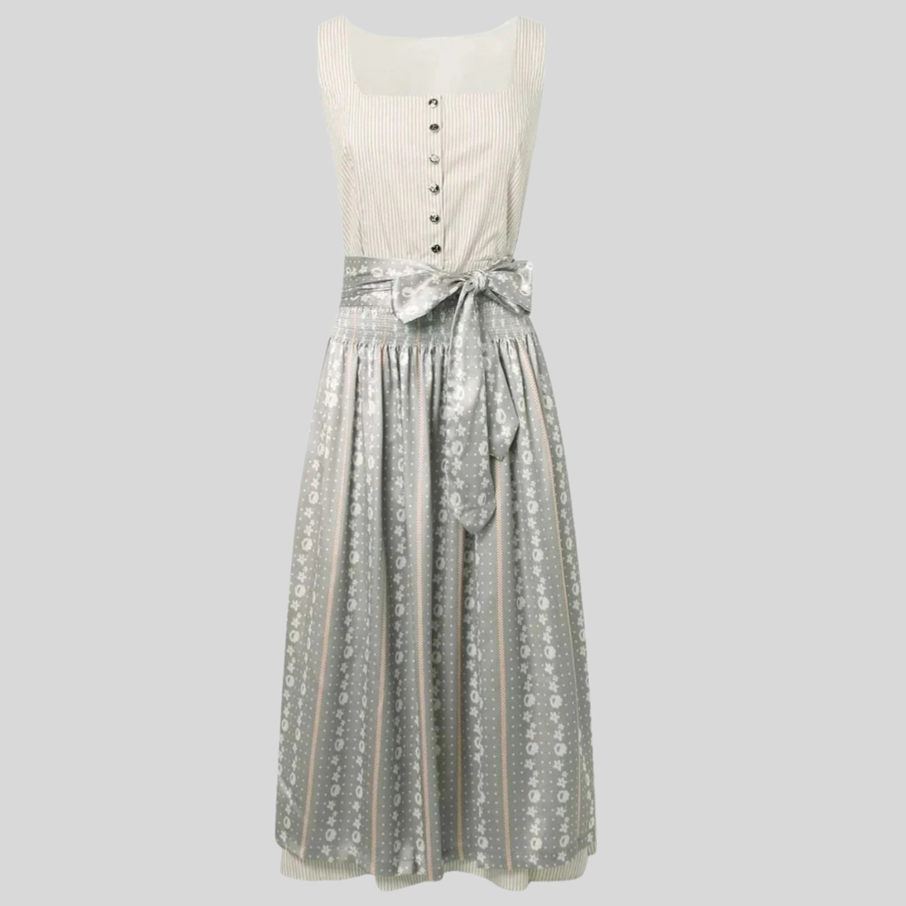 Alina Dirndljurk dames – traditionele jurk met vierkante hals en klassiek silhouet