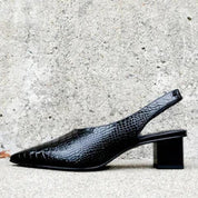 Allegra Orthopedische Pumps – Elegante Damespumps met Croco-Design en Comfortabel Voetbed