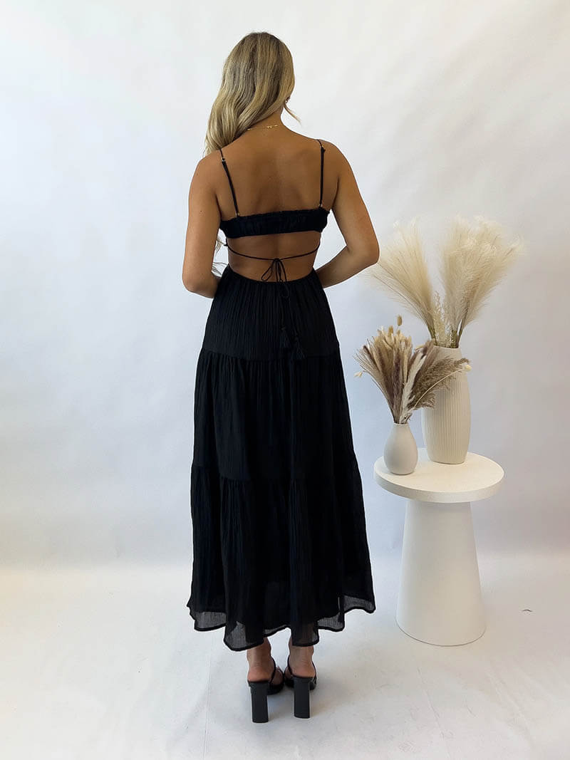 Adeline™ Mouwloze Maxi Jurk | Luchtige Zomerjurk met Vleiende Pasvorm en Verstelbare Bandjes