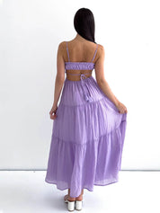 Adeline™ Mouwloze Maxi Jurk | Luchtige Zomerjurk met Vleiende Pasvorm en Verstelbare Bandjes