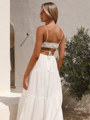 Adeline™ Mouwloze Maxi Jurk | Luchtige Zomerjurk met Vleiende Pasvorm en Verstelbare Bandjes