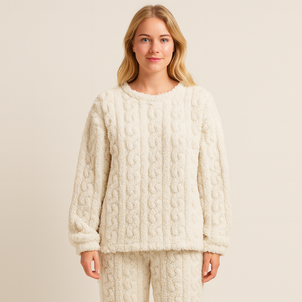 Chiara Montelli | Comfortabel Fleece Pyjama Set voor Dames