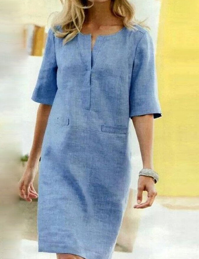 Stijlvolle_katoenen-linnen_jurk_met_korte_mouwen_T-E.jpg