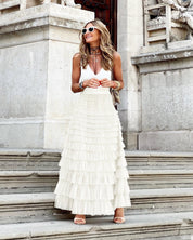 Tule Maxi Rok Dames met Elastische Tailleband - Valentina Beretti