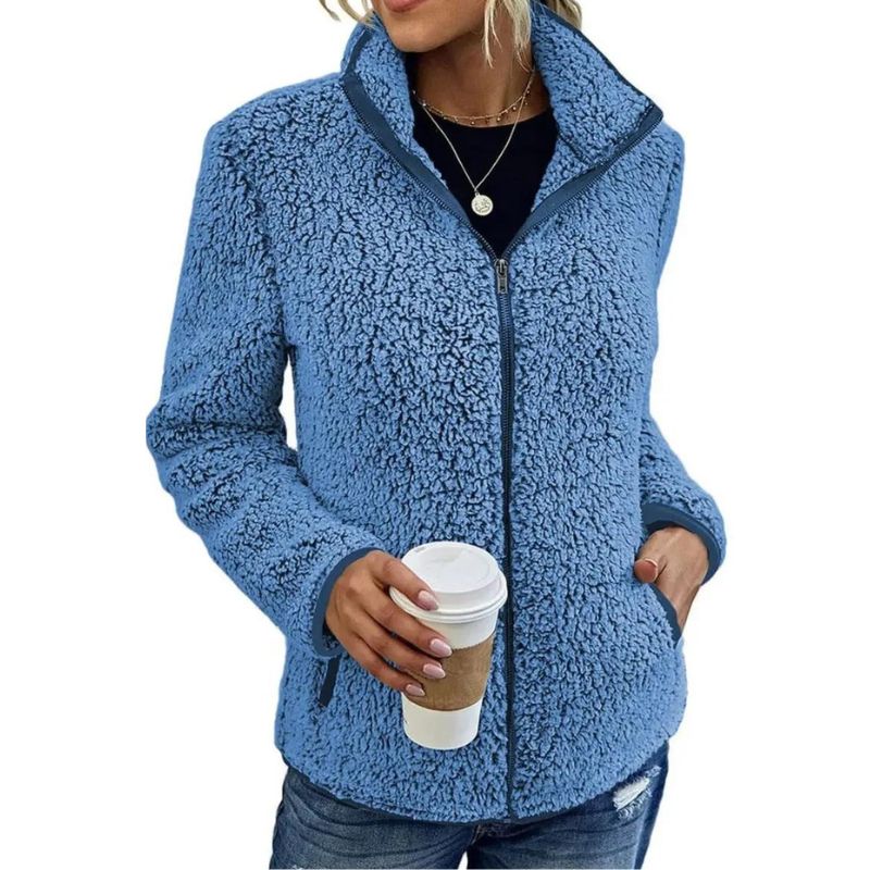 Clara Montelli | Luxe Fleece Jacket Dames – Warme & Stijlvolle Jas voor Herfst en Winter