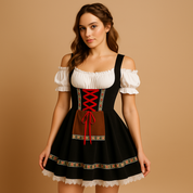 Annelies Dirndl Jurk | Traditionele Oktoberfest-jurk met Flatterende Pasvorm in Diverse Kleuren