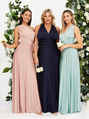 Alessia Jurk | Meerdelige Bruidsmeisjesjurk van Zachte Stretchstof in Maxi-Lengte