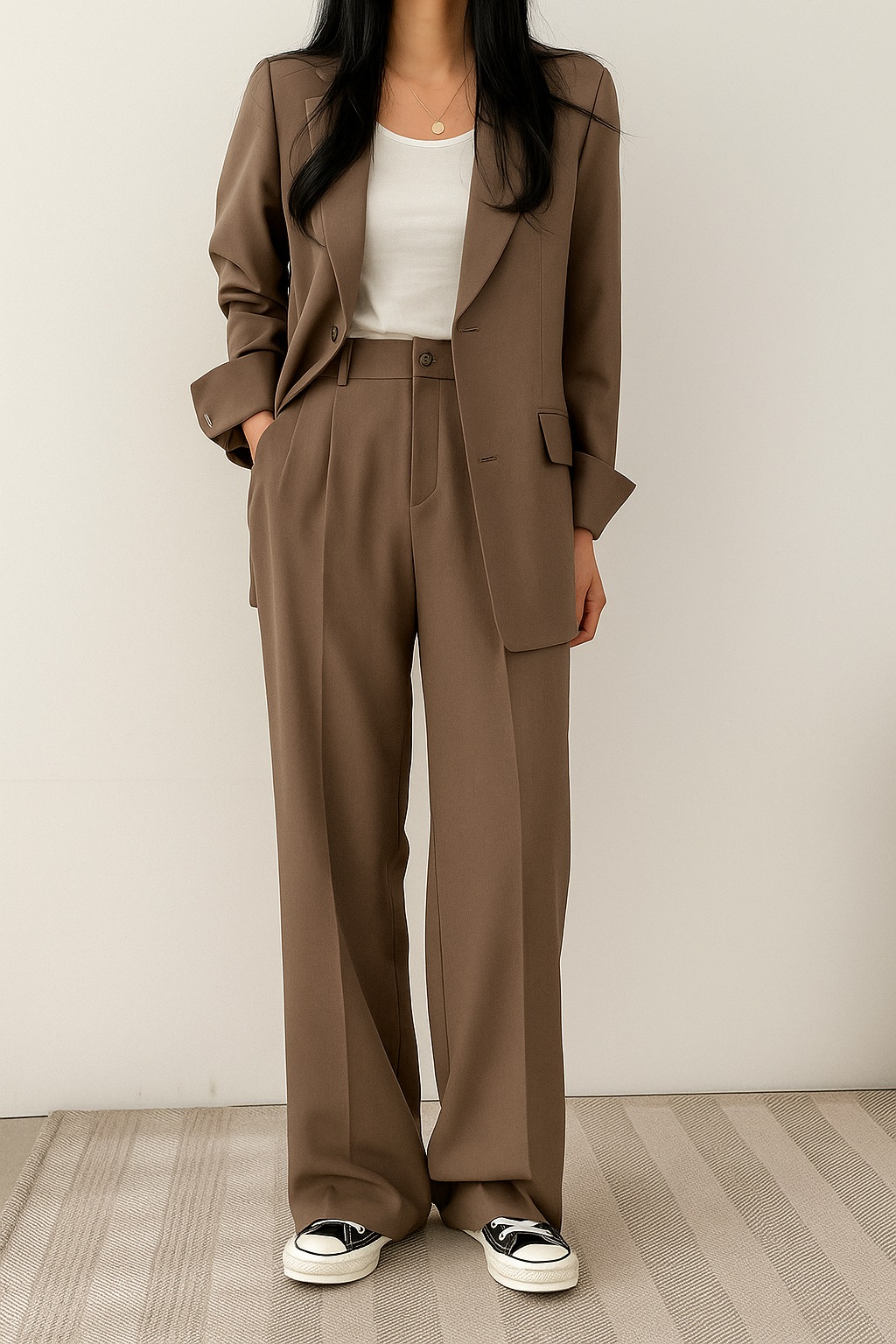 Broekpak Dames Blazer Set | Tweedelig Damespak Elegant &amp; Casual – Maison Sevra
