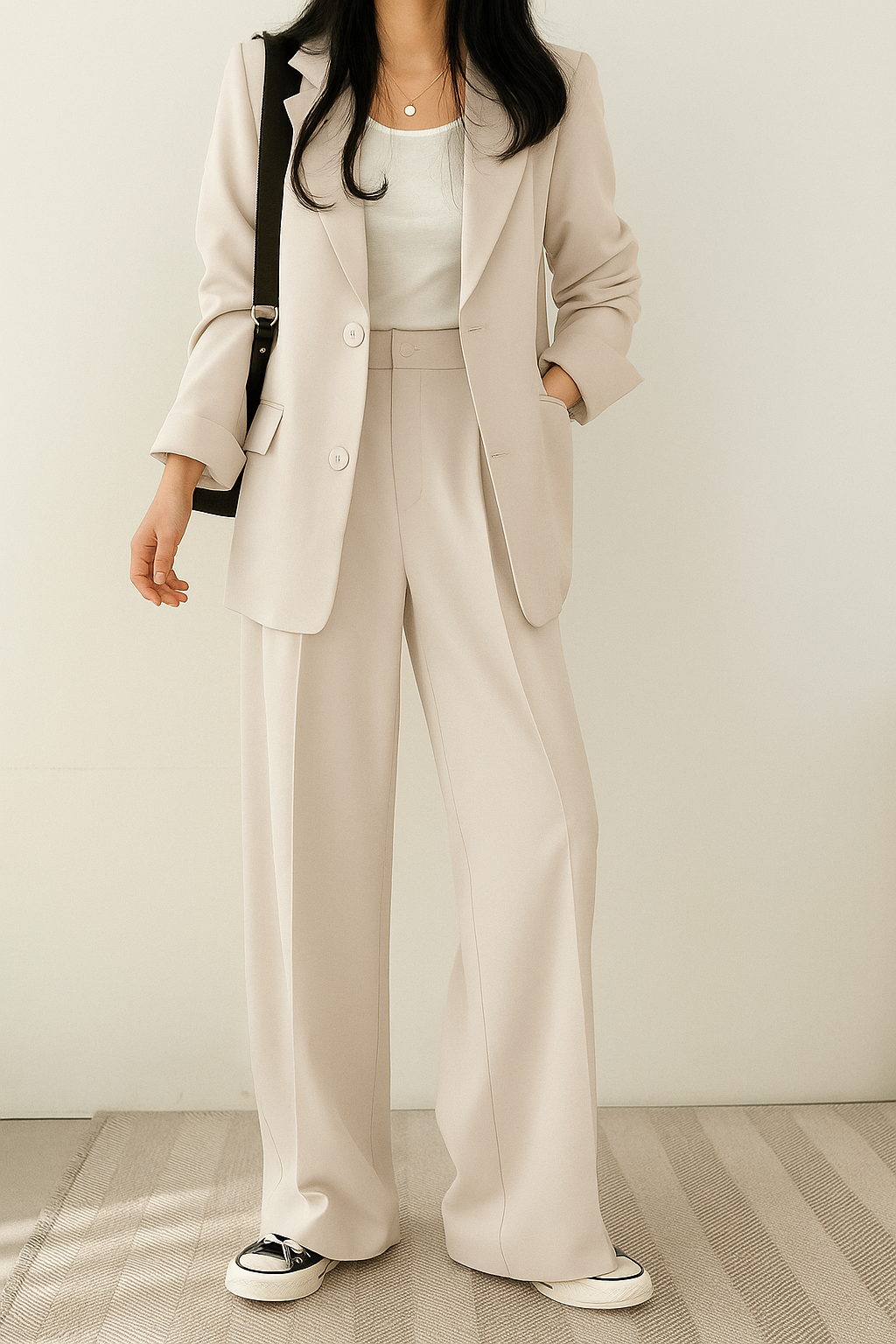 Broekpak Dames Blazer Set | Tweedelig Damespak Elegant &amp; Casual – Maison Sevra