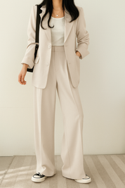 Broekpak Dames Blazer Set | Tweedelig Damespak Elegant &amp; Casual – Maison Sevra