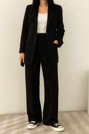 Broekpak Dames Blazer Set | Tweedelig Damespak Elegant &amp; Casual – Maison Sevra