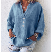 Siena Blouse | Ibiza-Stijl Damesblouse met Bohemien Flair en Luchtige Pasvorm