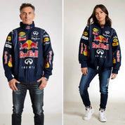 Rafaella Red Bull Racing jas unisex – oversized streetwear jack met sponsorlogo’s