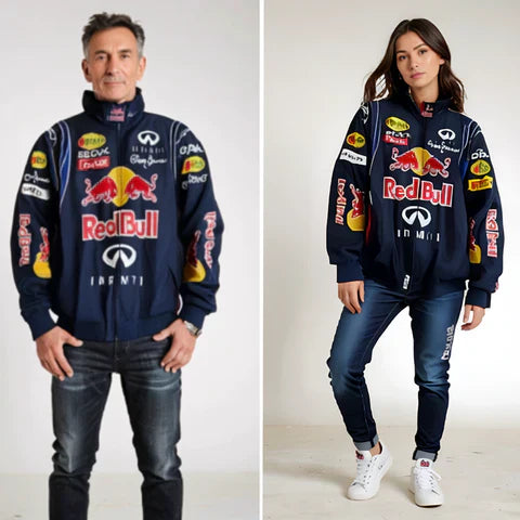 Rafaella Red Bull Racing jas unisex – oversized streetwear jack met sponsorlogo’s