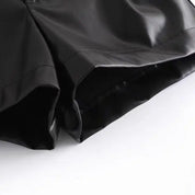 Angel Short | Hoog Getailleerde PU-Leren Dames Short met Retro Vibes