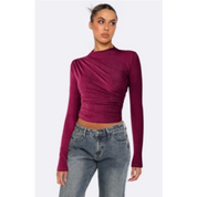 Elisa Top | Comfortabel Dames Topje met Lange Mouwen en Relaxte Pasvorm