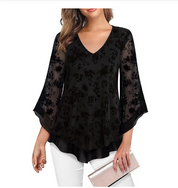 Chiara Top | Dames Eenvoudige Elegante top met Kant details