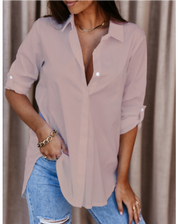 Alessia Blouse | Dames Blouse met Lange Mouwen en Elegante Snit