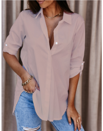 Alessia Blouse | Dames Blouse met Lange Mouwen en Elegante Snit