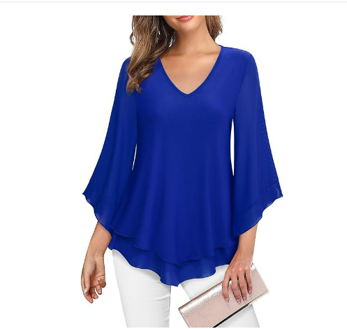 Chiara Top | Dames Eenvoudige Elegante top met Kant details