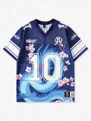 Voetbalshirt Dames Oversized Nummer 10 WK - Oranje / Rood / Groen
