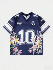 Voetbalshirt Dames Oversized Nummer 10 WK - Oranje / Rood / Groen