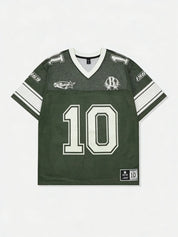 Voetbalshirt Dames Oversized Nummer 10 WK - Oranje / Rood / Groen