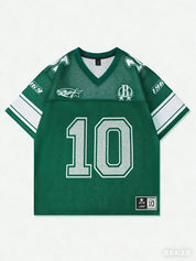 Voetbalshirt Dames Oversized Nummer 10 WK - Oranje / Rood / Groen