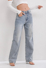 Vintage Ripped Jeans Dames met Uniek Patchwork Detail - Giulia Bellanova