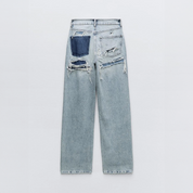 Vintage Ripped Jeans Dames met Uniek Patchwork Detail - Giulia Bellanova