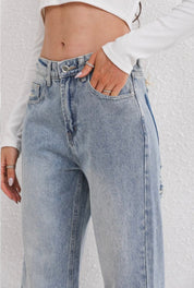 Vintage Ripped Jeans Dames met Uniek Patchwork Detail - Giulia Bellanova