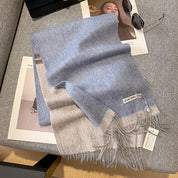 Isabella Luxe wollen sjaal dames – warme dambord wintersjaal van 100% wol